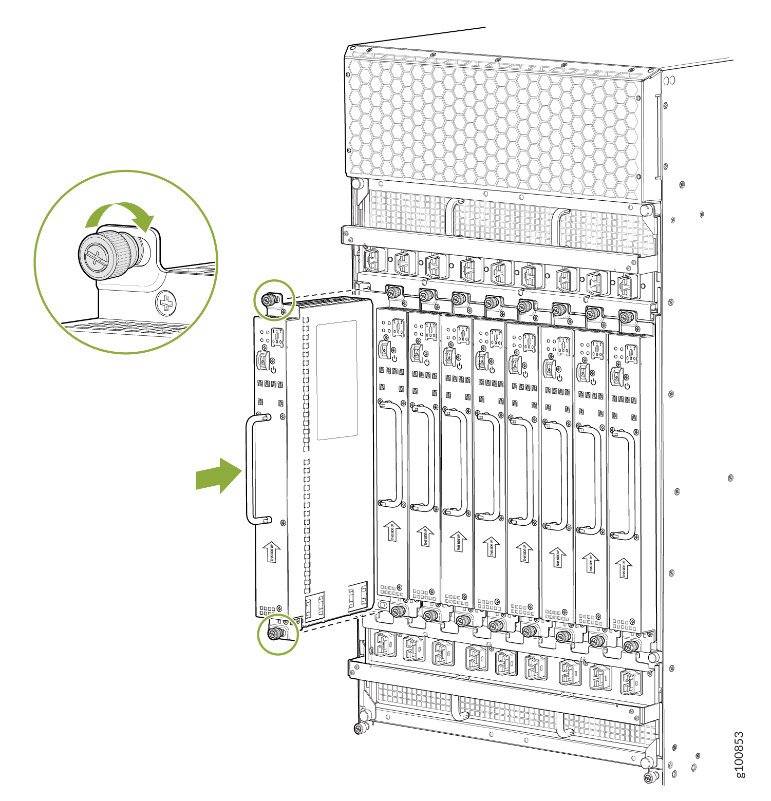 Installing an MX2020, MX2010, MX2008 Router High-Voltage Universal (HVAC/HVDC) PSM