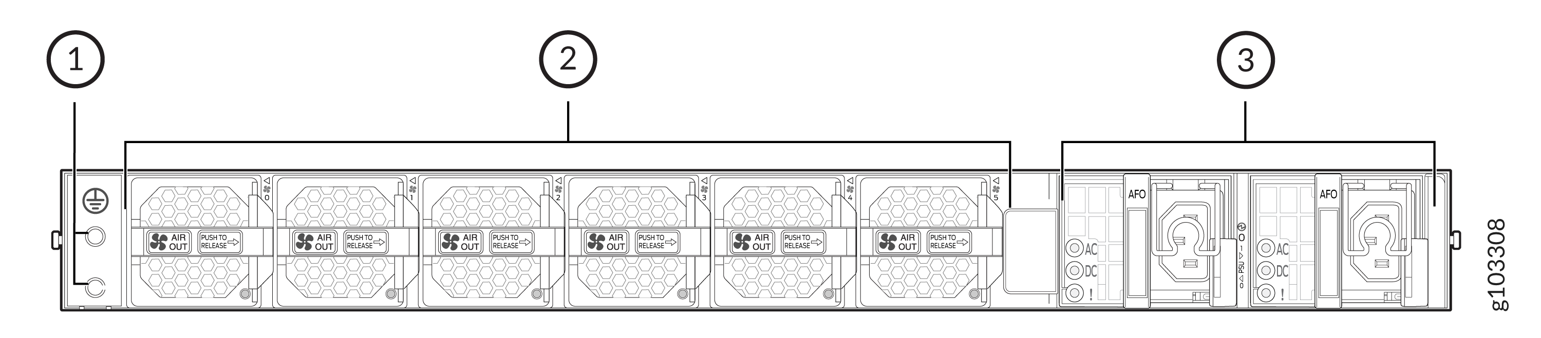 MX301 and MX301-M Rear Panel