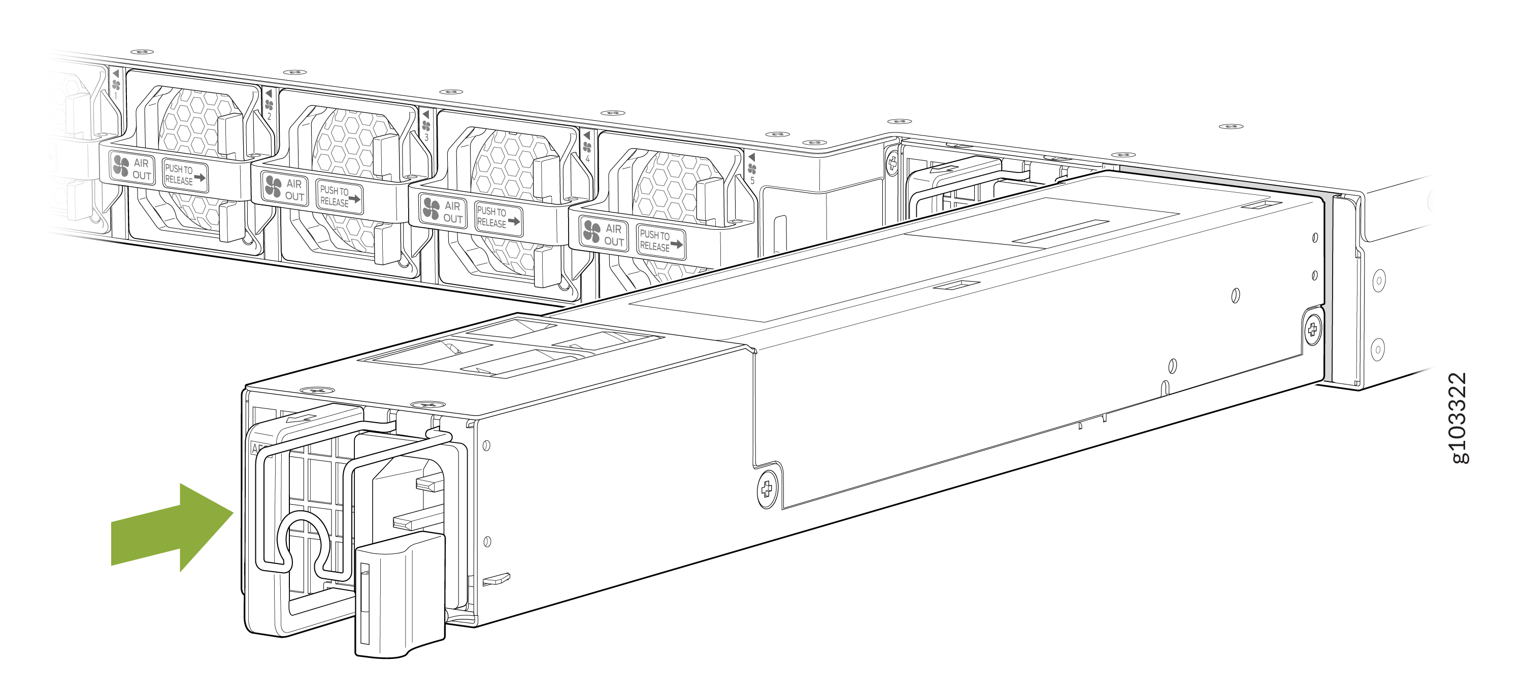 Install the AC PSU