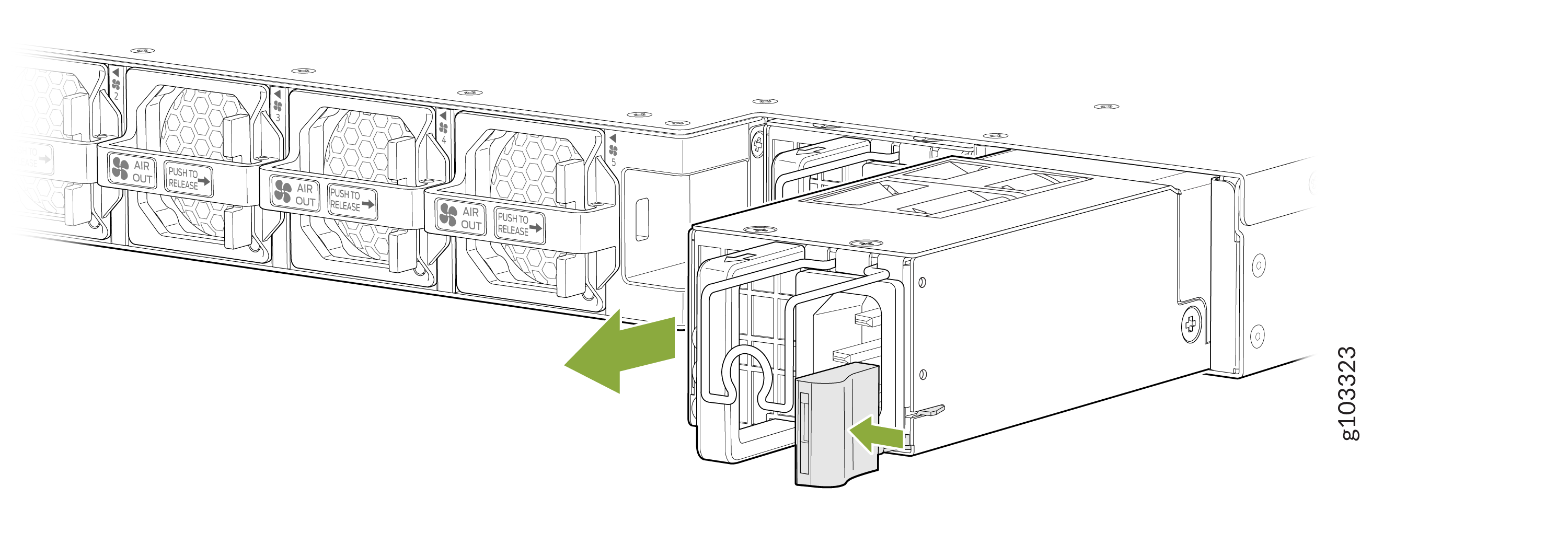 Remove the AC PSU