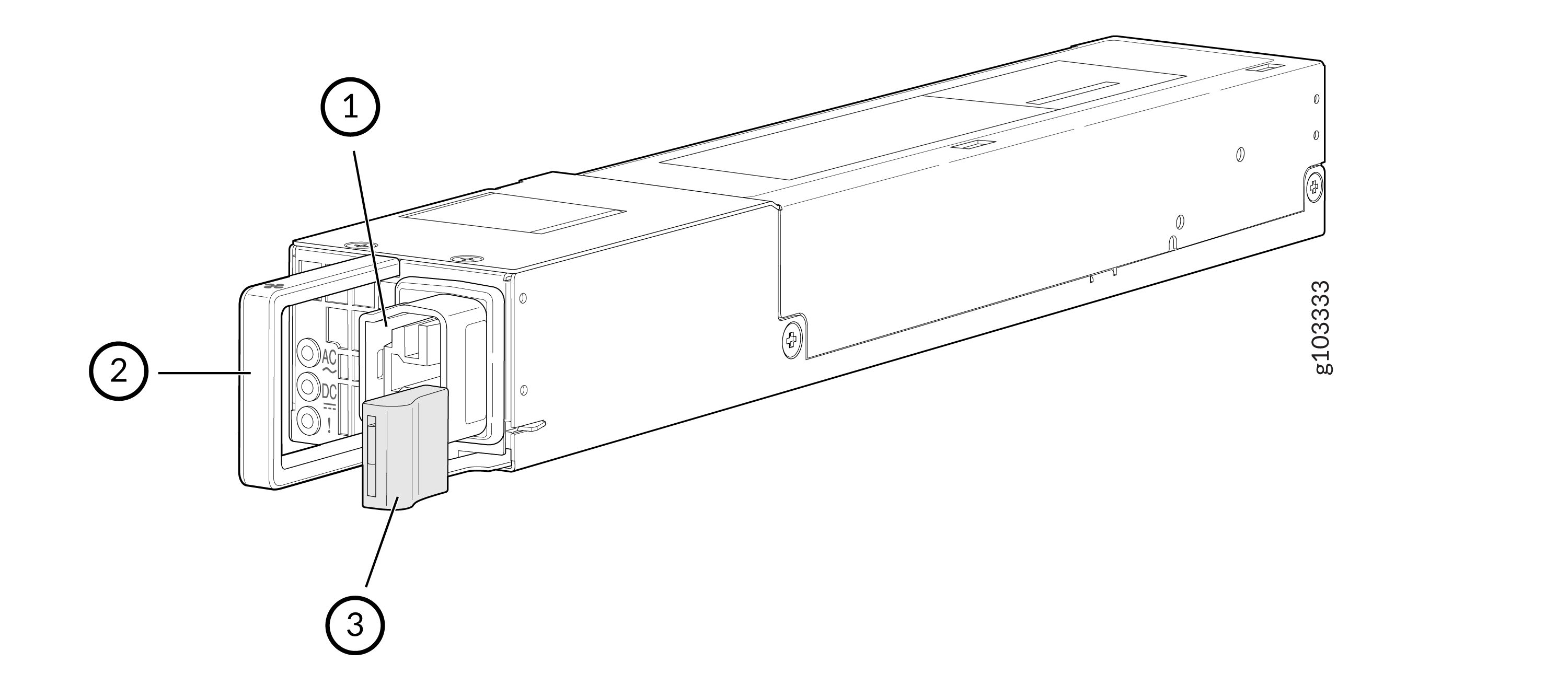 JPSU-850W-HV-AFO PSU (Isometric View)