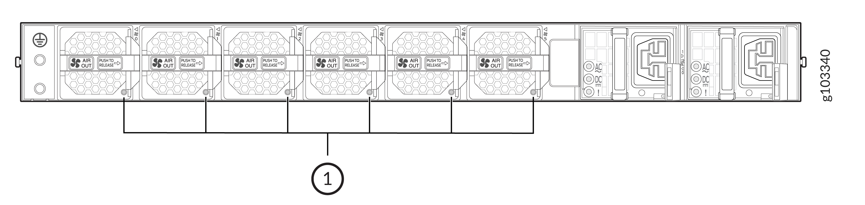 JNP-FAN3-1RU LEDs