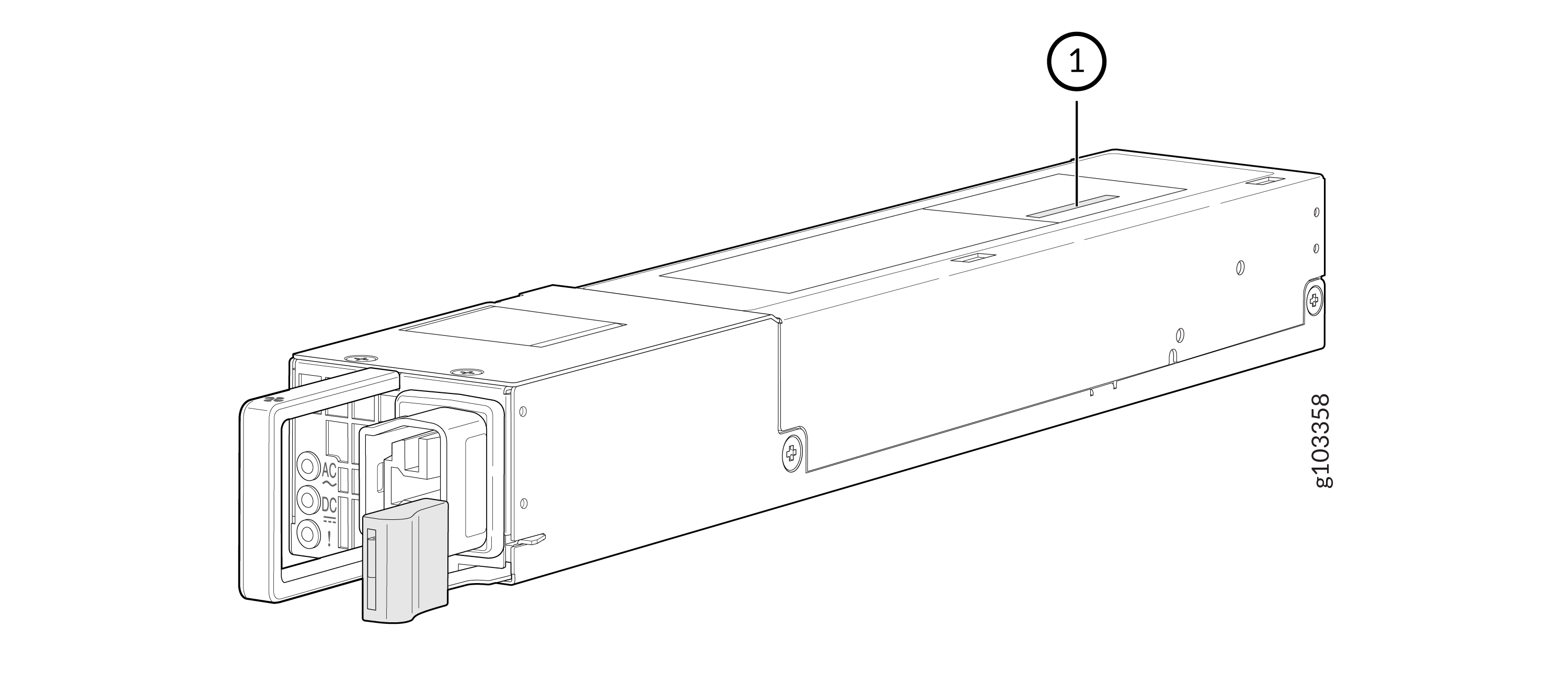 Serial Number ID Label on MX301 and MX301-M HVAC/DC PSU