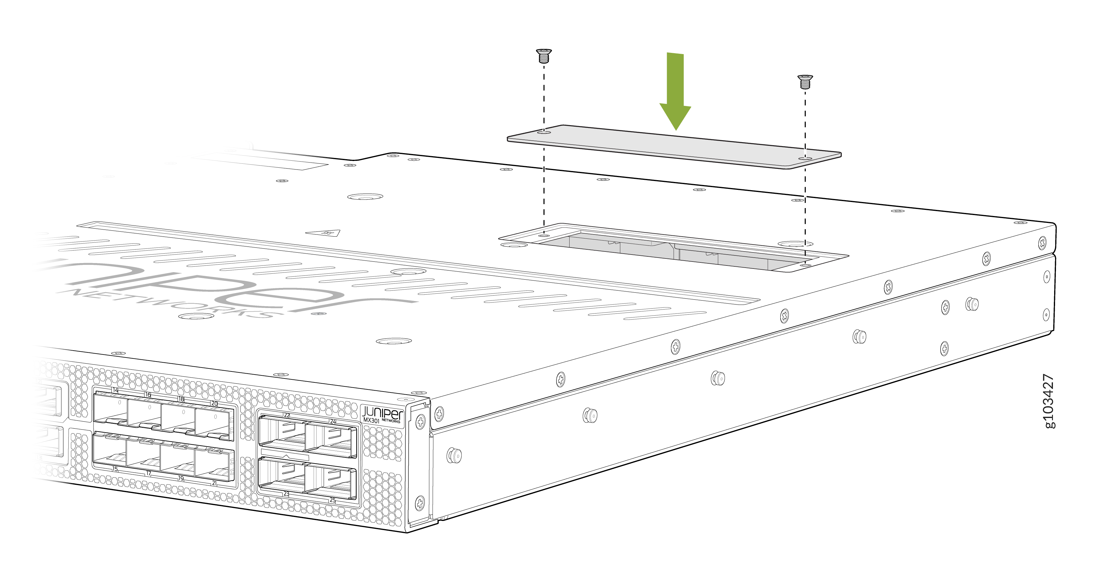 Replace the Screws on the SSD Door on MX301 and MX301-M