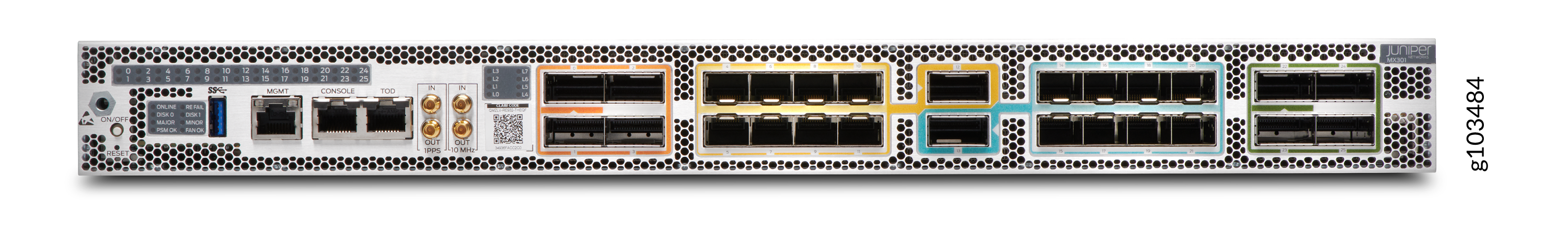 MX301 and MX301-M Front Panel
