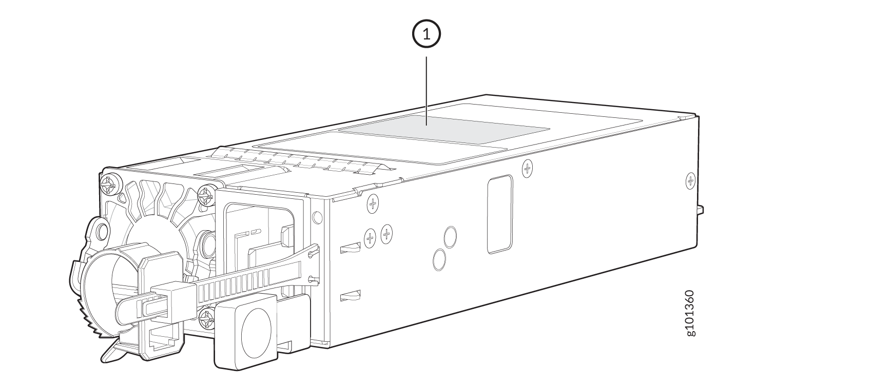 MX304 AC Power Supply Serial Number Location