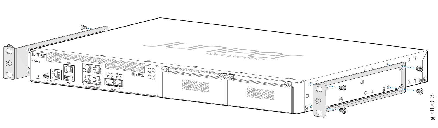Attaching the Mounting Bracket to the Side Panel of the Device