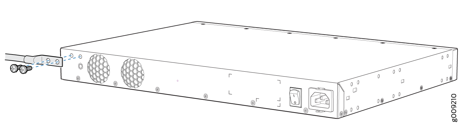 Connecting a Grounding Cable to an NFX250 Device