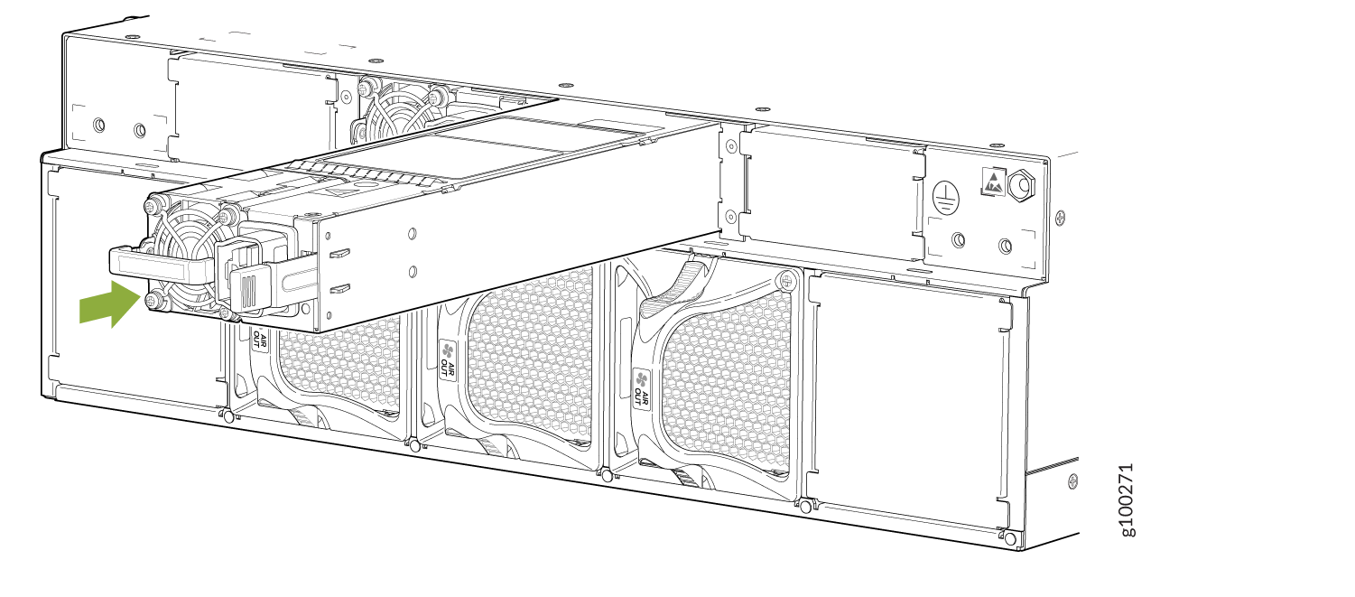 Installing an AC/HVDC Power Supply in a PTX10003-80C