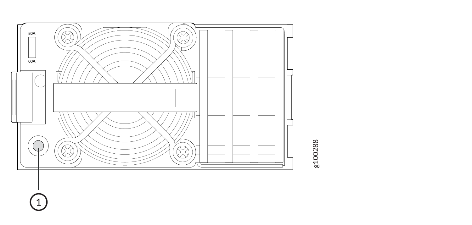 PTX10003 DC Power Supply Status LED