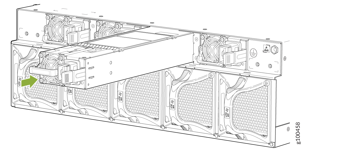 Installing an AC/HVDC Power Supply in a PTX10003-160C