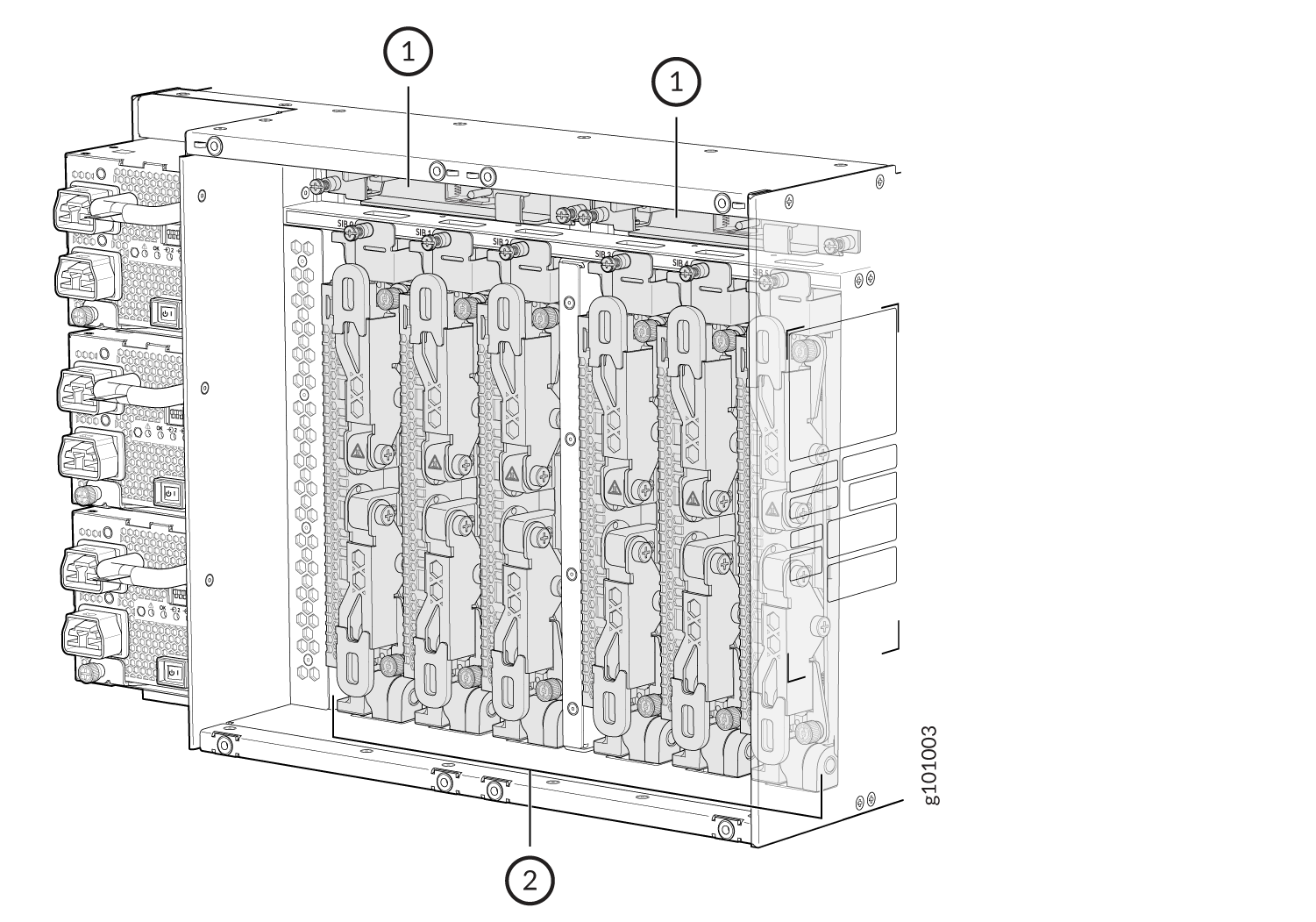 PTX10004 Chassis Internal Components