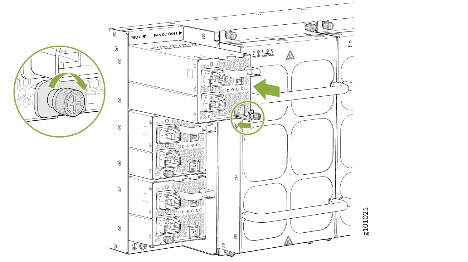 Install a JNP10K-PWR-AC2