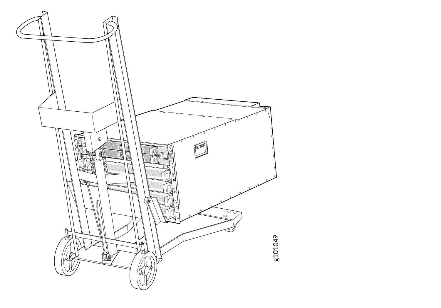 Load the PTX10004 onto a Mechanical Lift