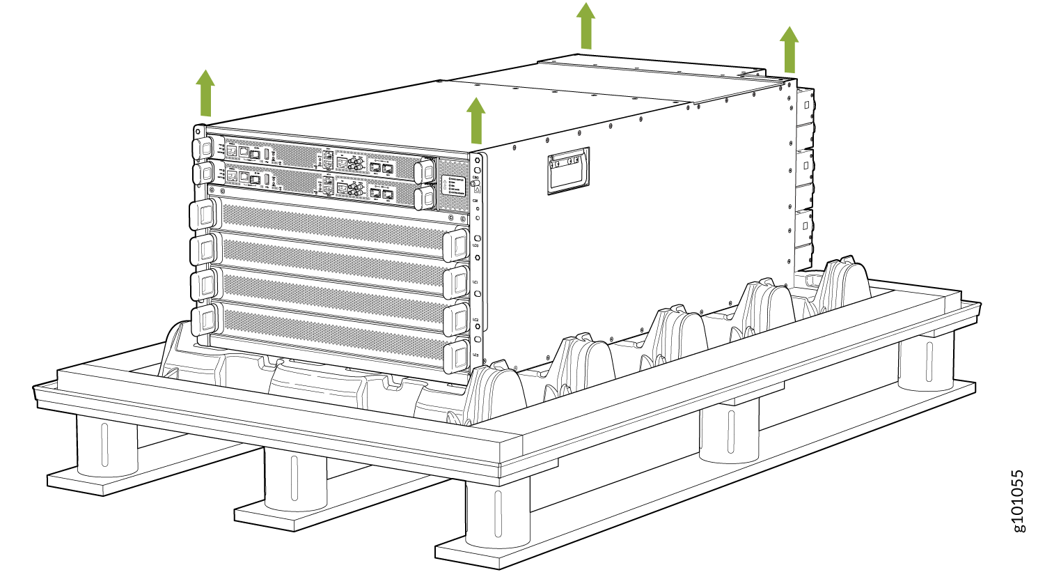 Attach the PTX10004 to the Pallet
