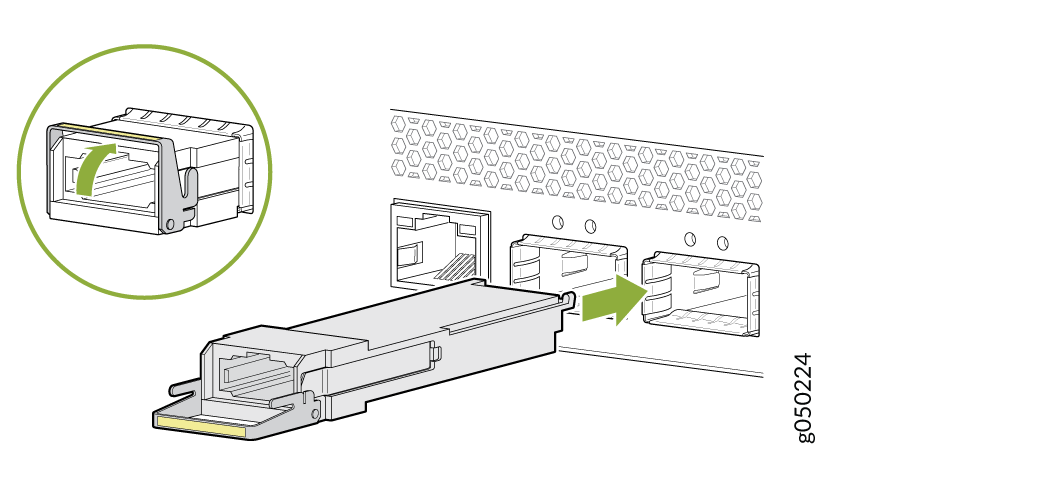 Install a QSFP+, QSFP28 , or QSFP56-DD Transceiver