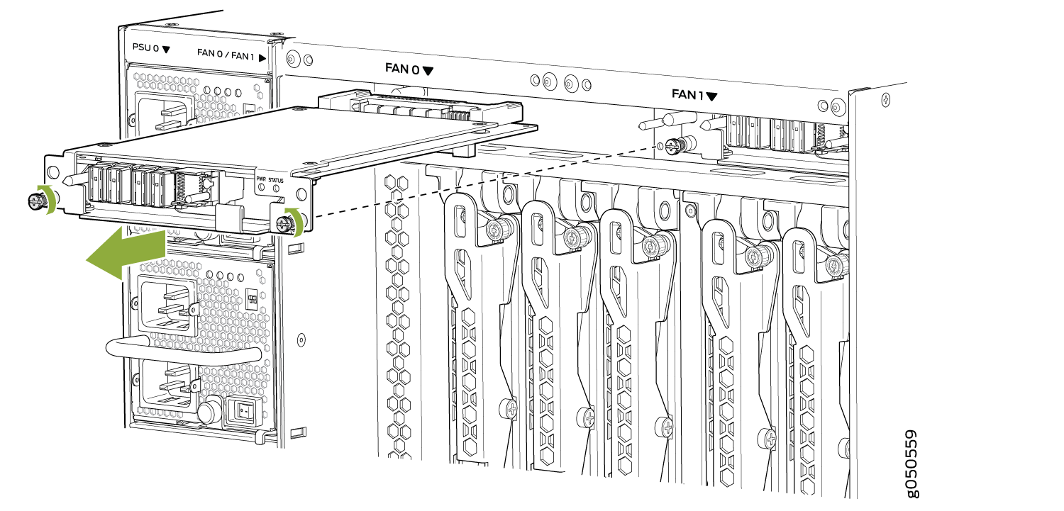 Remove a JNP10008-FAN-CTRL