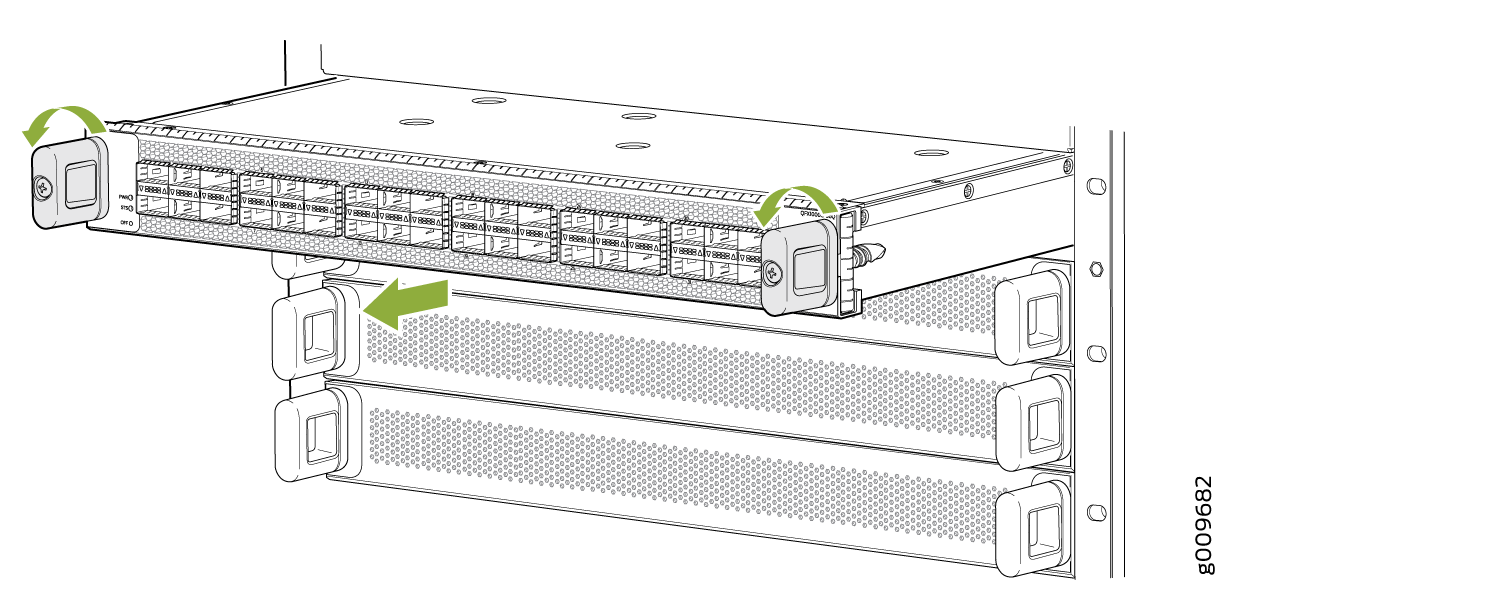 Remove a Line Card from the PTX10016 Router