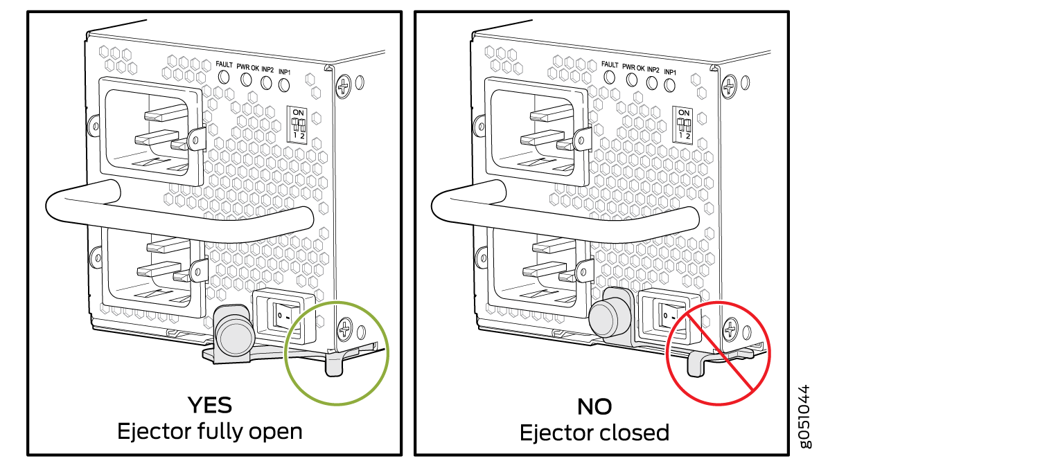 Install a JNP10K-PWR-AC Power Supply in the PTX10016 Router