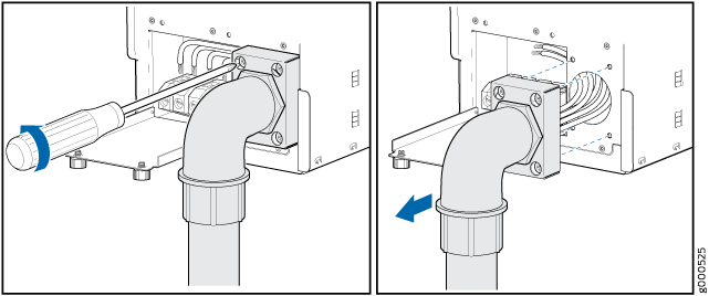 Removing the Metal Retaining Bracket and AC Power Cord