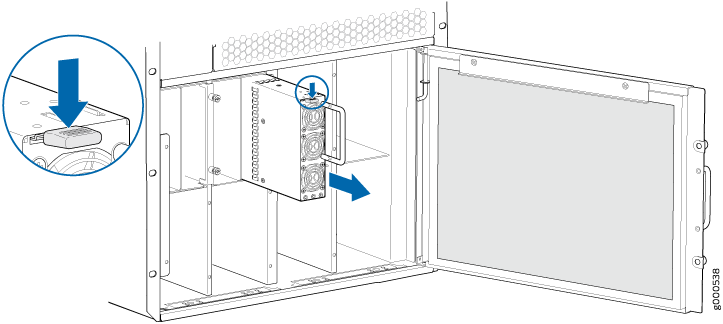 Removing the High Capacity AC Power Supply Modules