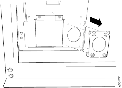 Removing the Metal Retaining Bracket from a Three-Phase Delta AC PDU
