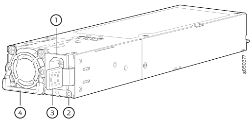 1600-W AC Power Supply in a QFX10002 Models