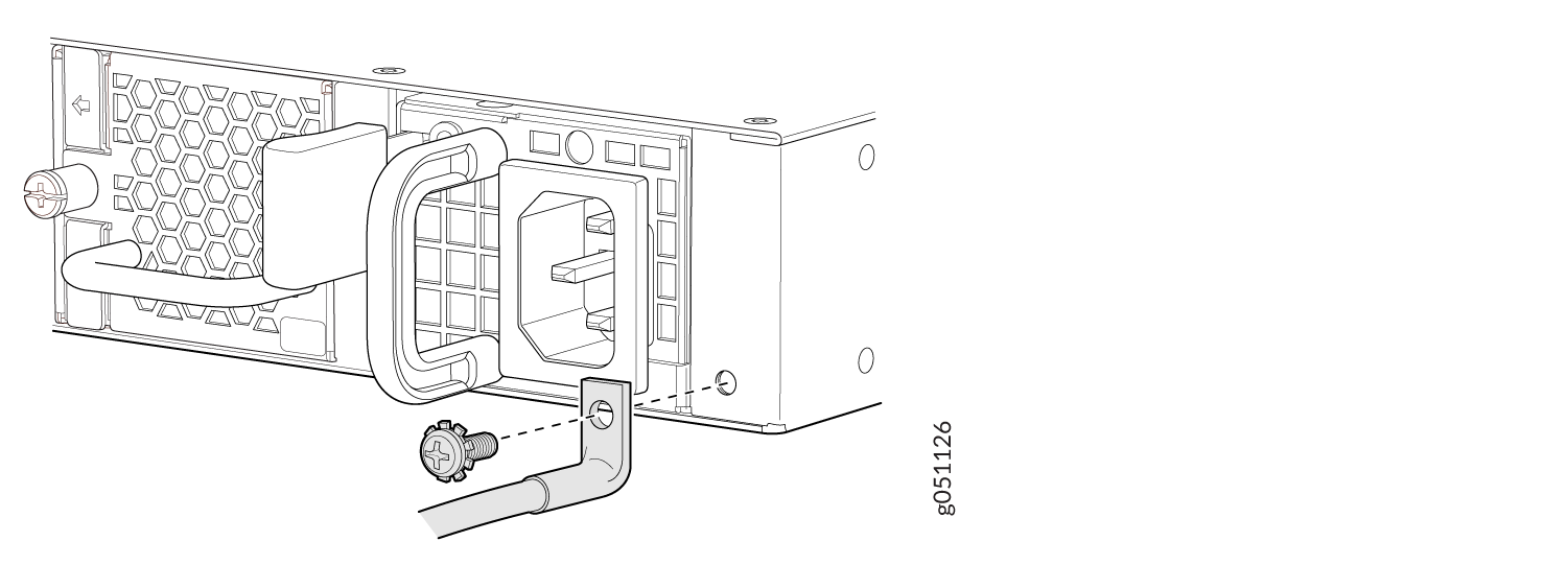 Connect a Grounding Cable to the QFX5120-32C