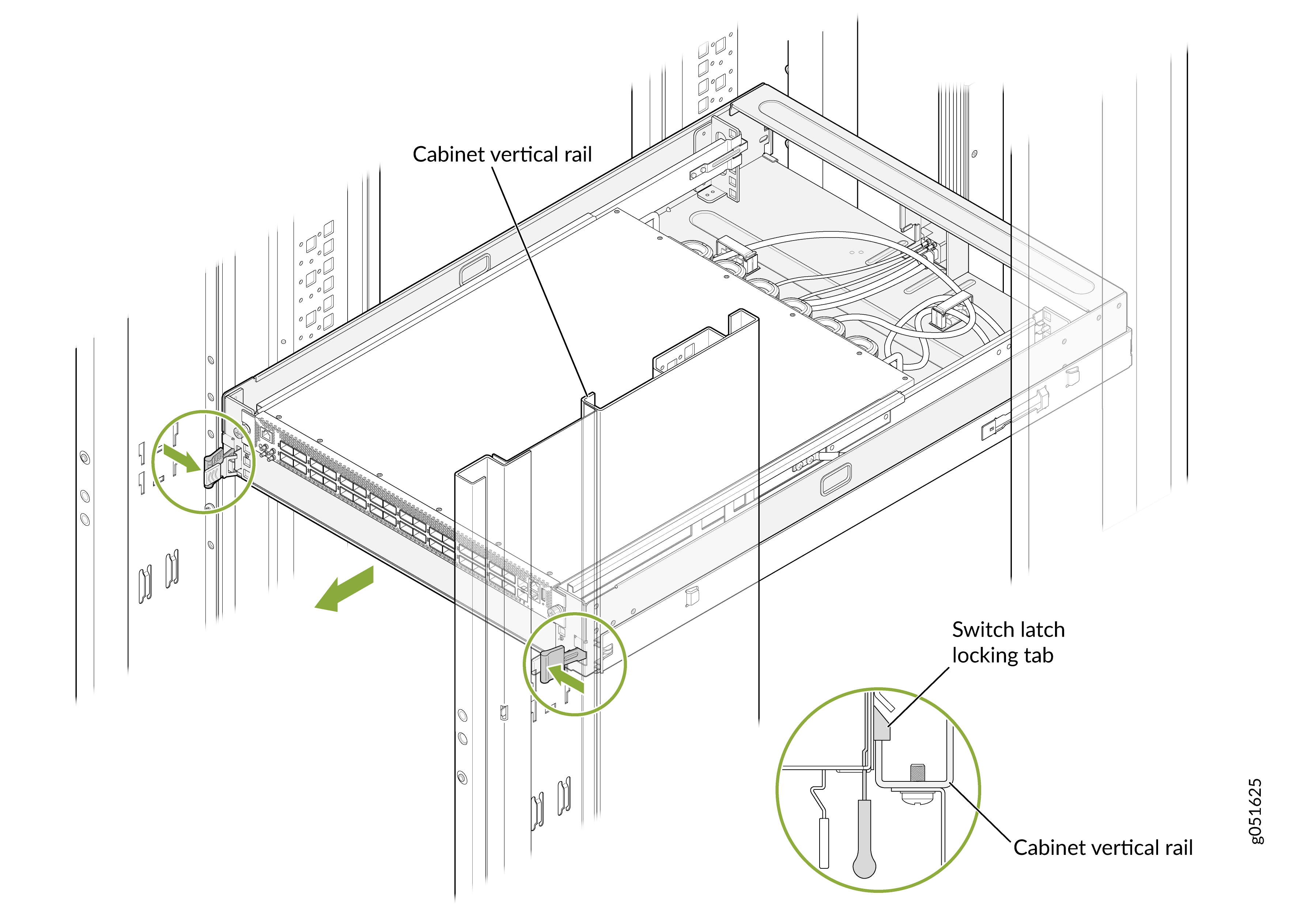 Slide the Switch-Tray Assembly Out