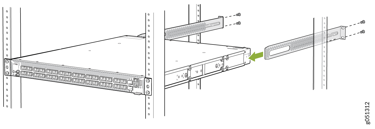 Sliding Mounting Blade into the Mounting Rail