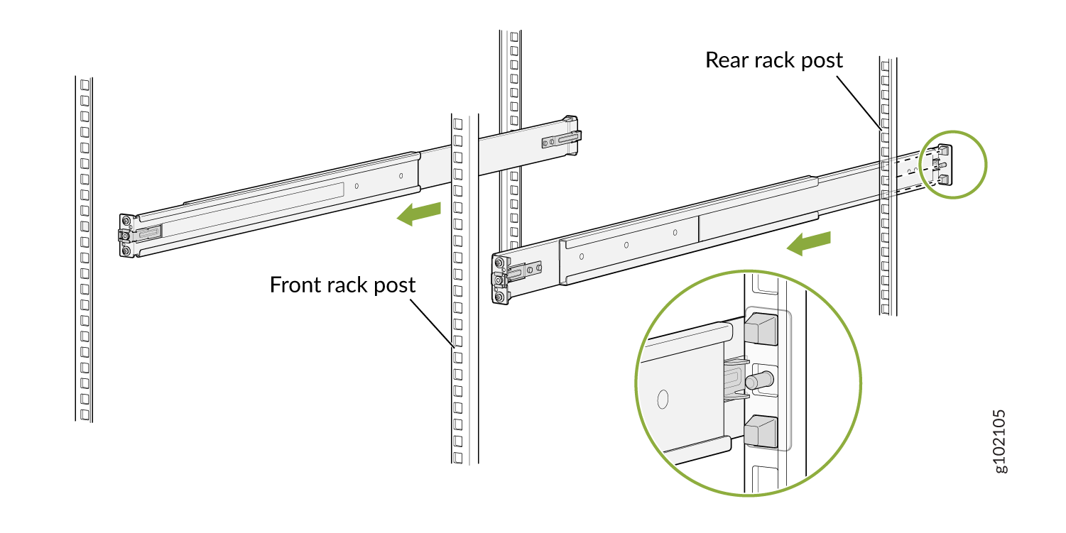 Front and Rear Rails Assembled