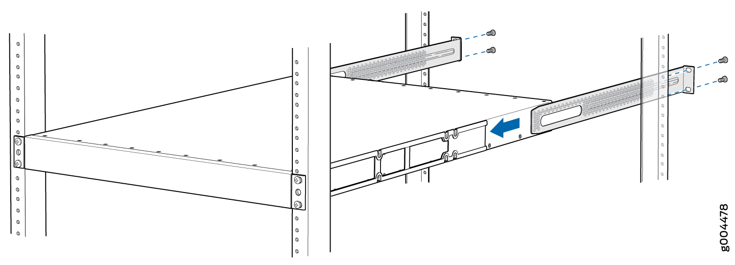 Slide Mounting Blade into Mounting Rail