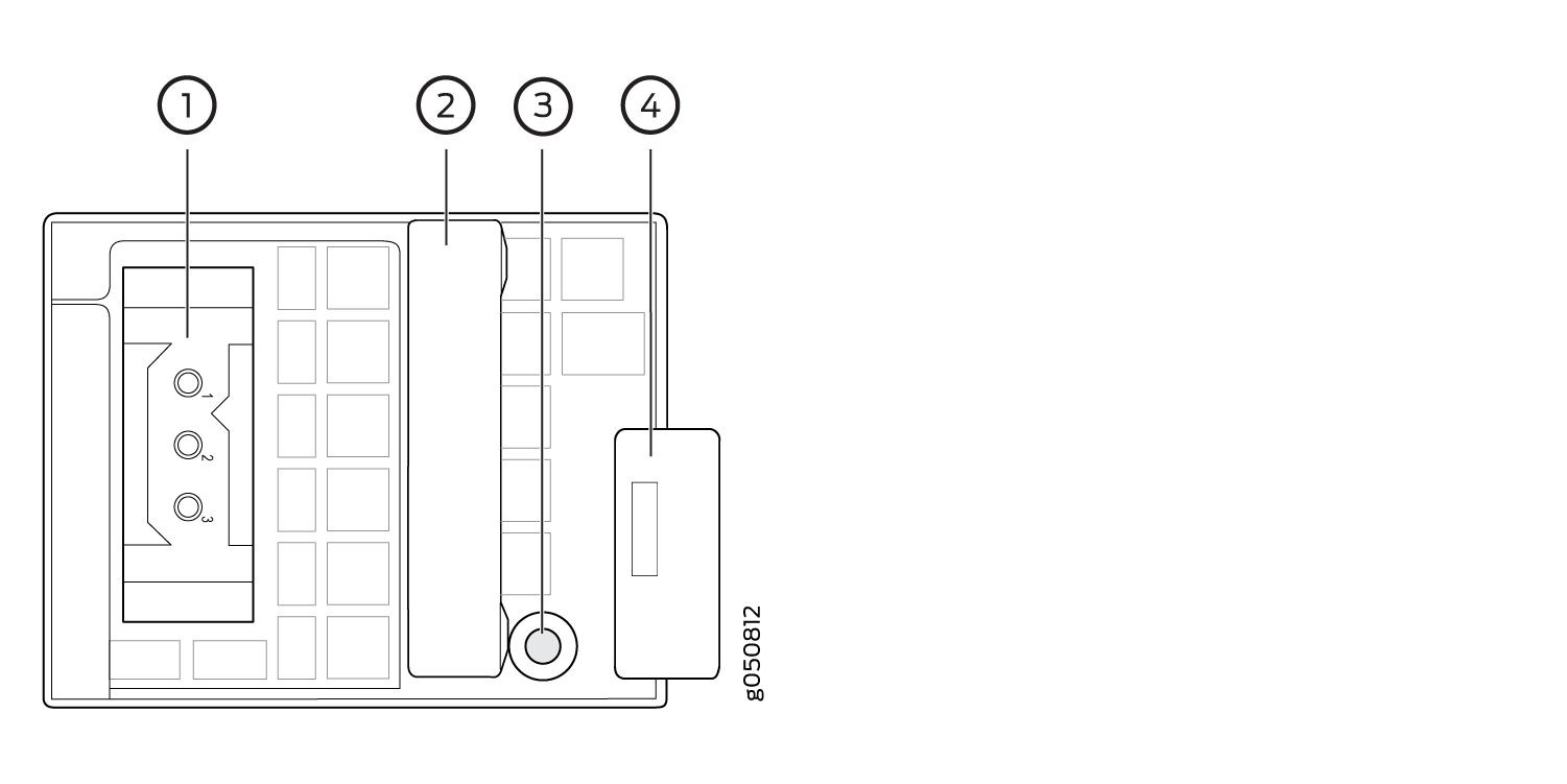 DC Power Supply Faceplate in QFX5210 Devices