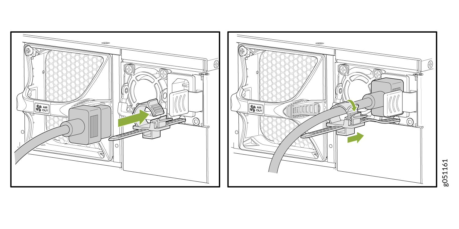 Attaching the Power Cord Retainer