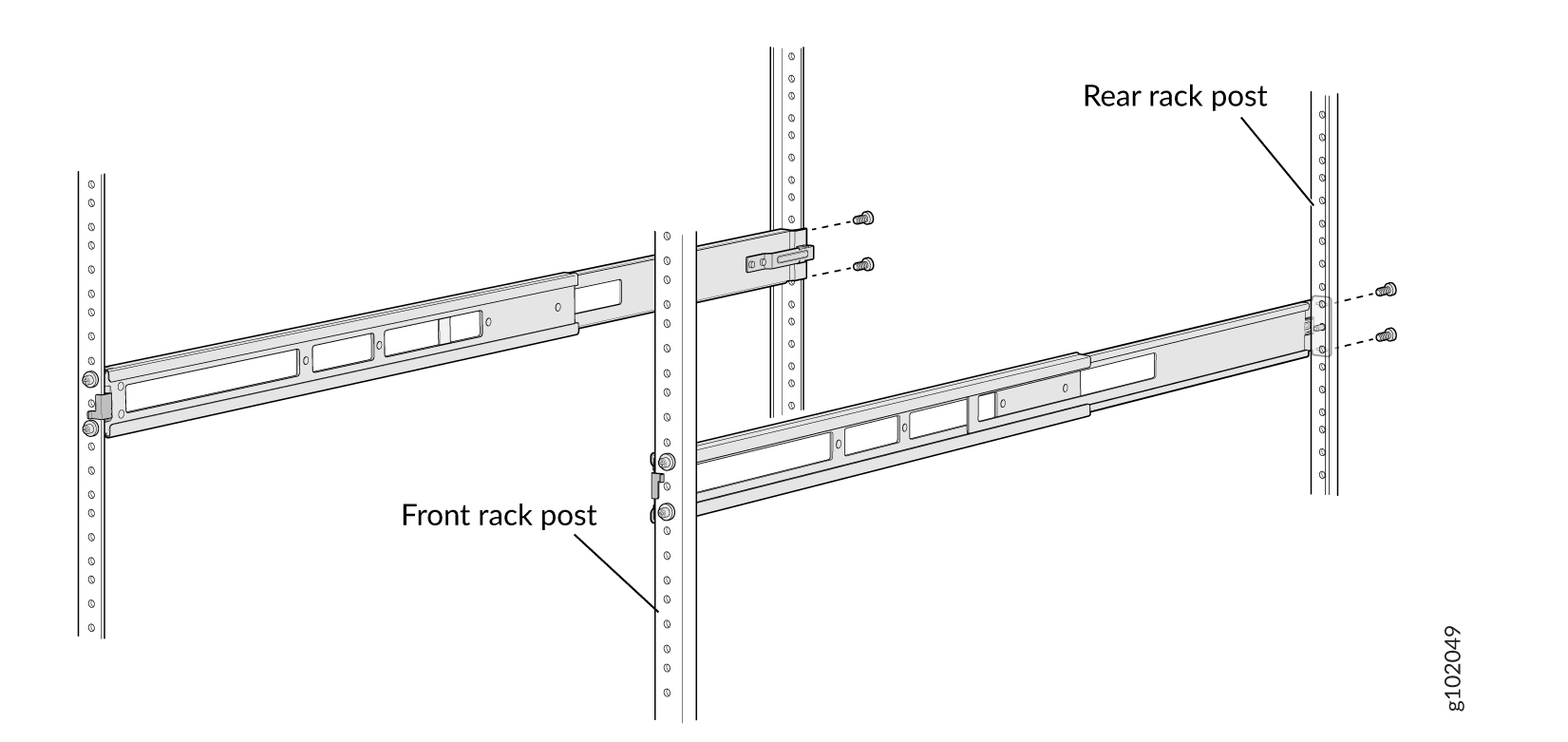 Secure the Rear Floating Rail