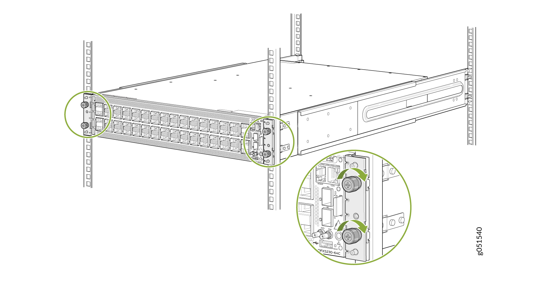 Tighten the thumbscrews