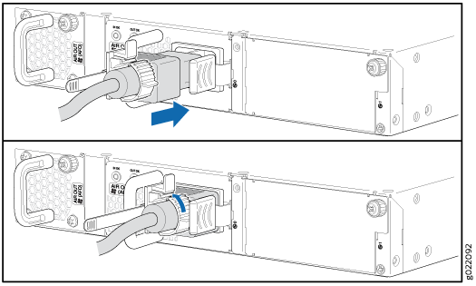 Connecting AC Power to an EX4300 Switch (Except the EX4300-48MP)