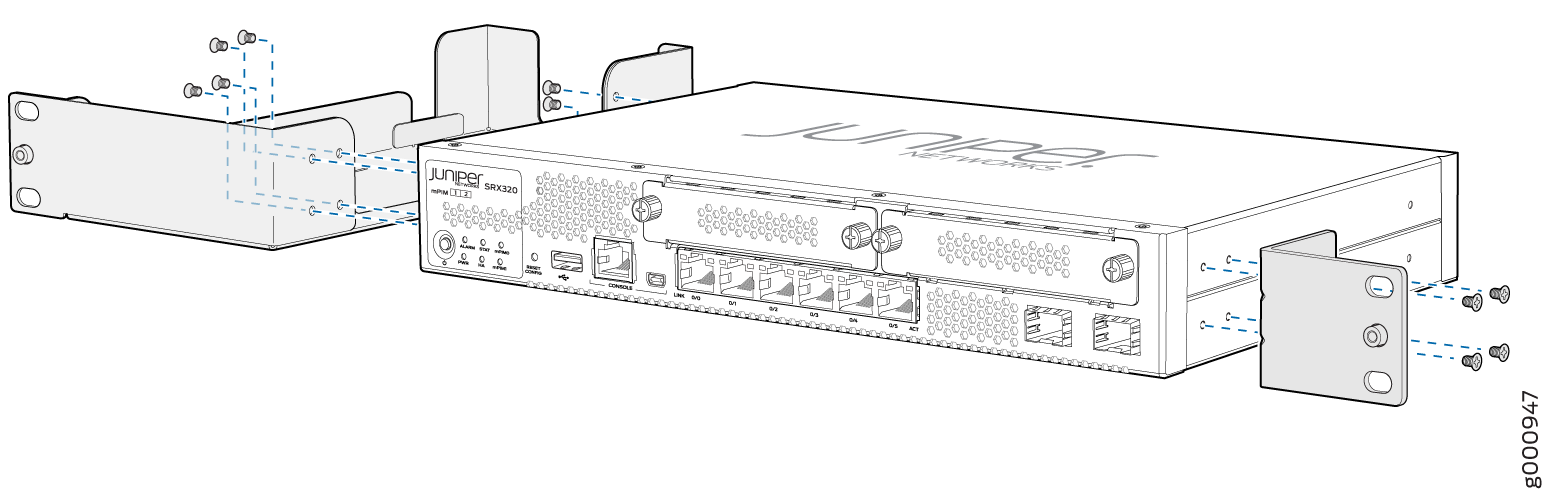 Positioning the Mounting Brackets (280 W Power Supply Adapter)