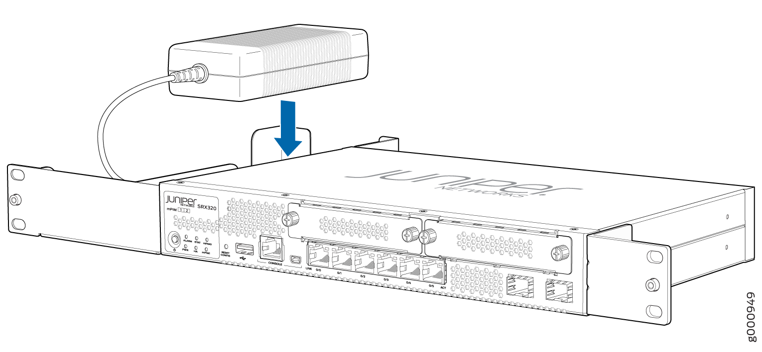 Positioning the Power Supply Adapter