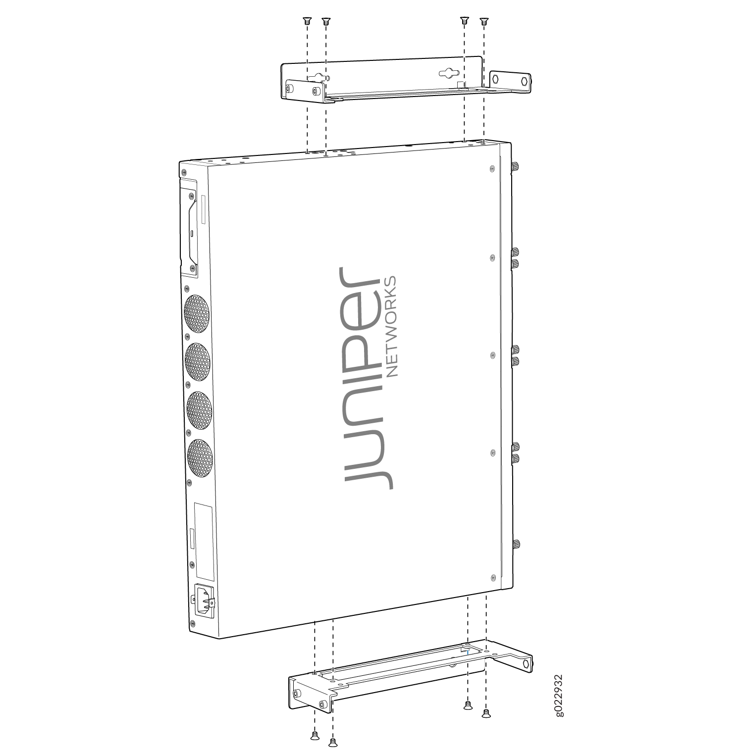 Attach Mounting Brackets to the Firewall