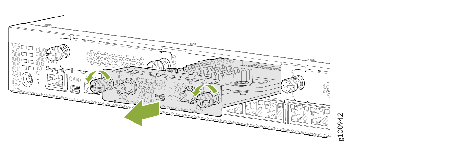 Removing a Mini-PIM from an SRX380 Device