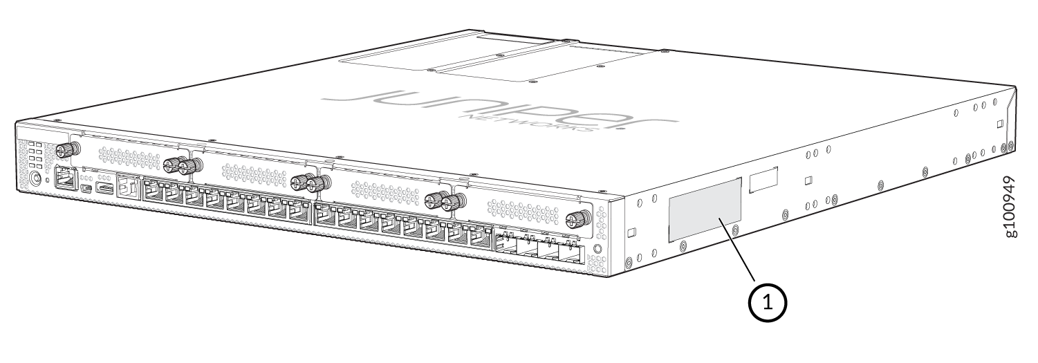 Location of the Serial Number Label