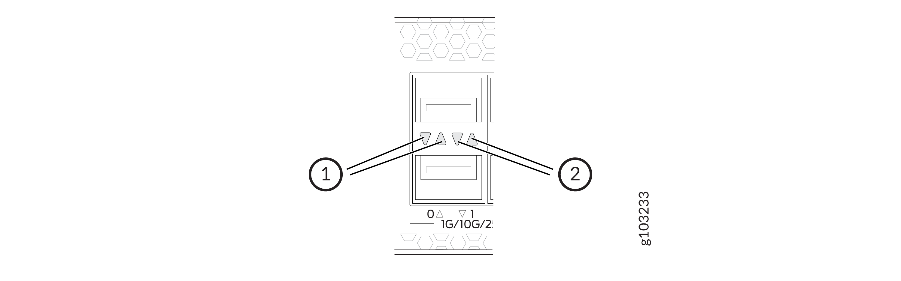 SFP+ and SFP28 Network Port Status LEDs
