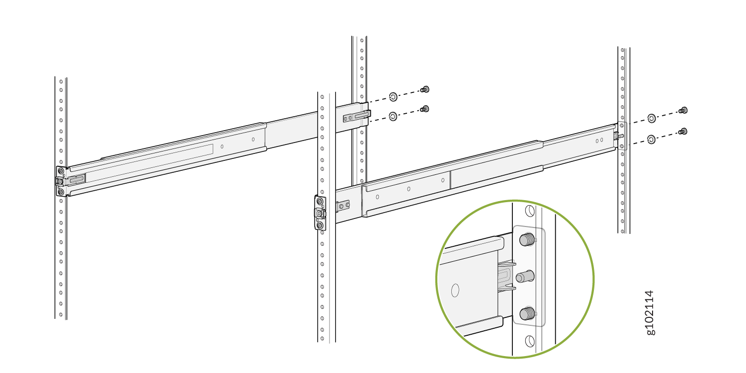 Secure the Rear Mounting Brackets