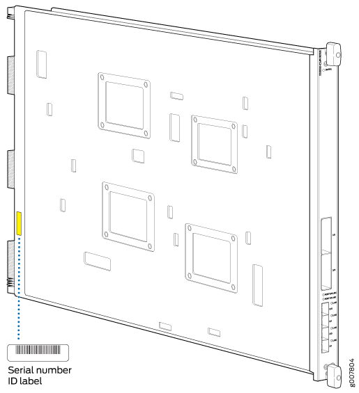 SRX5K-MPC3-100G10G Serial Number Label