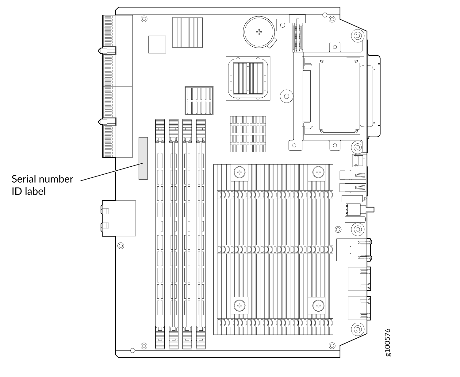 SRX5K-RE3-128G Serial Number Label
