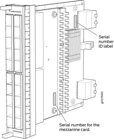 SRX-MIC-20GE-SFP Serial Number Label
