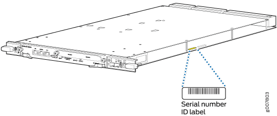 SRX5K-SCB3 Serial Number Label