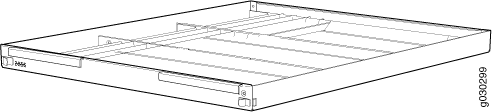 Technical drawing of a bed frame showing slats, side rails, and support beams.