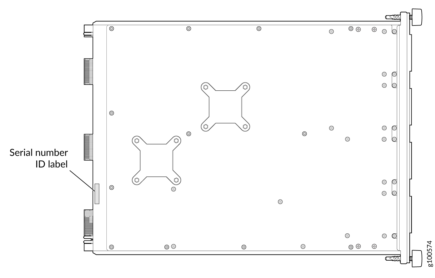 SRX5K-IOC4-MRAT Serial Number Label